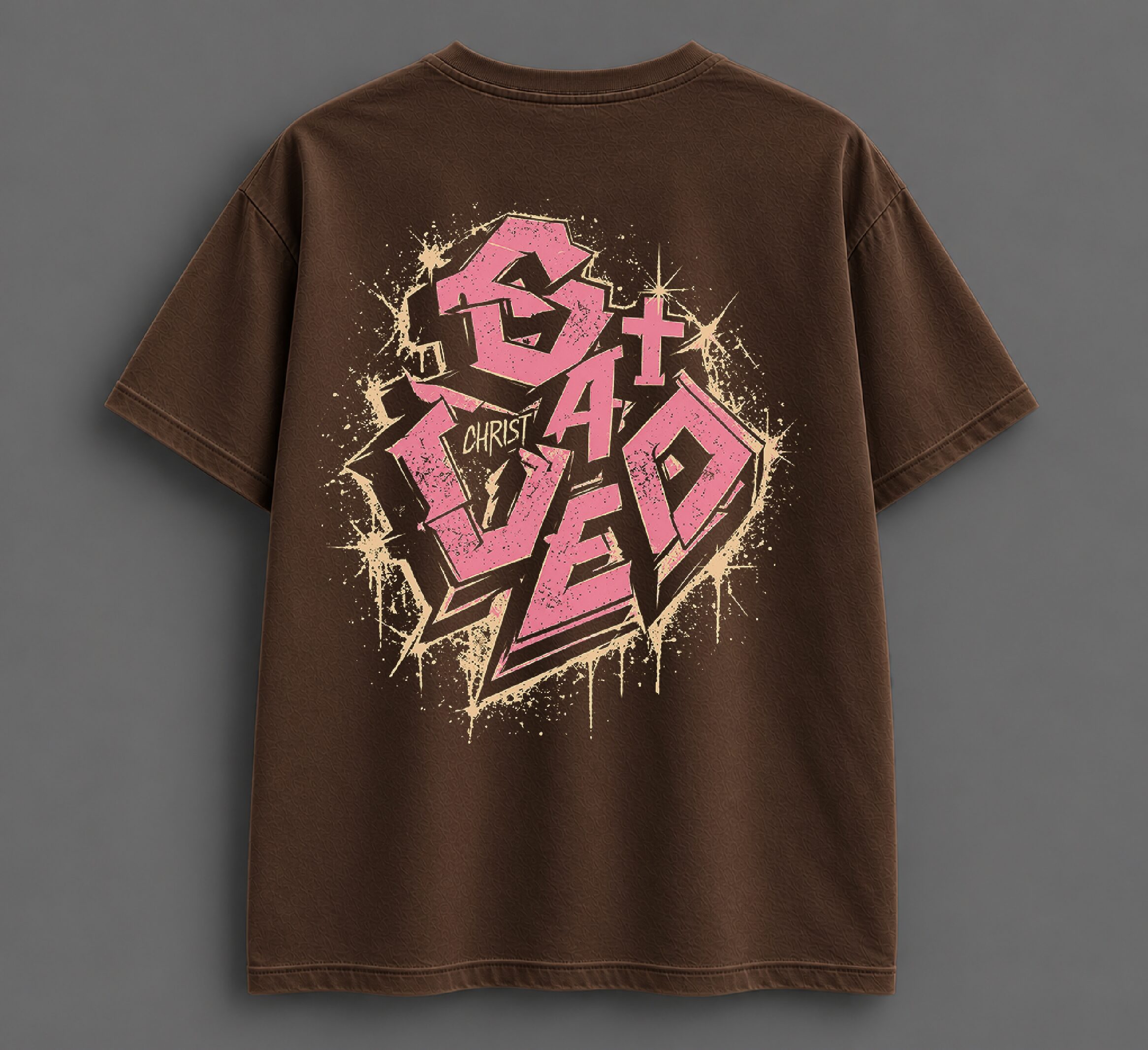 Christ Saved Pink Heart Tee